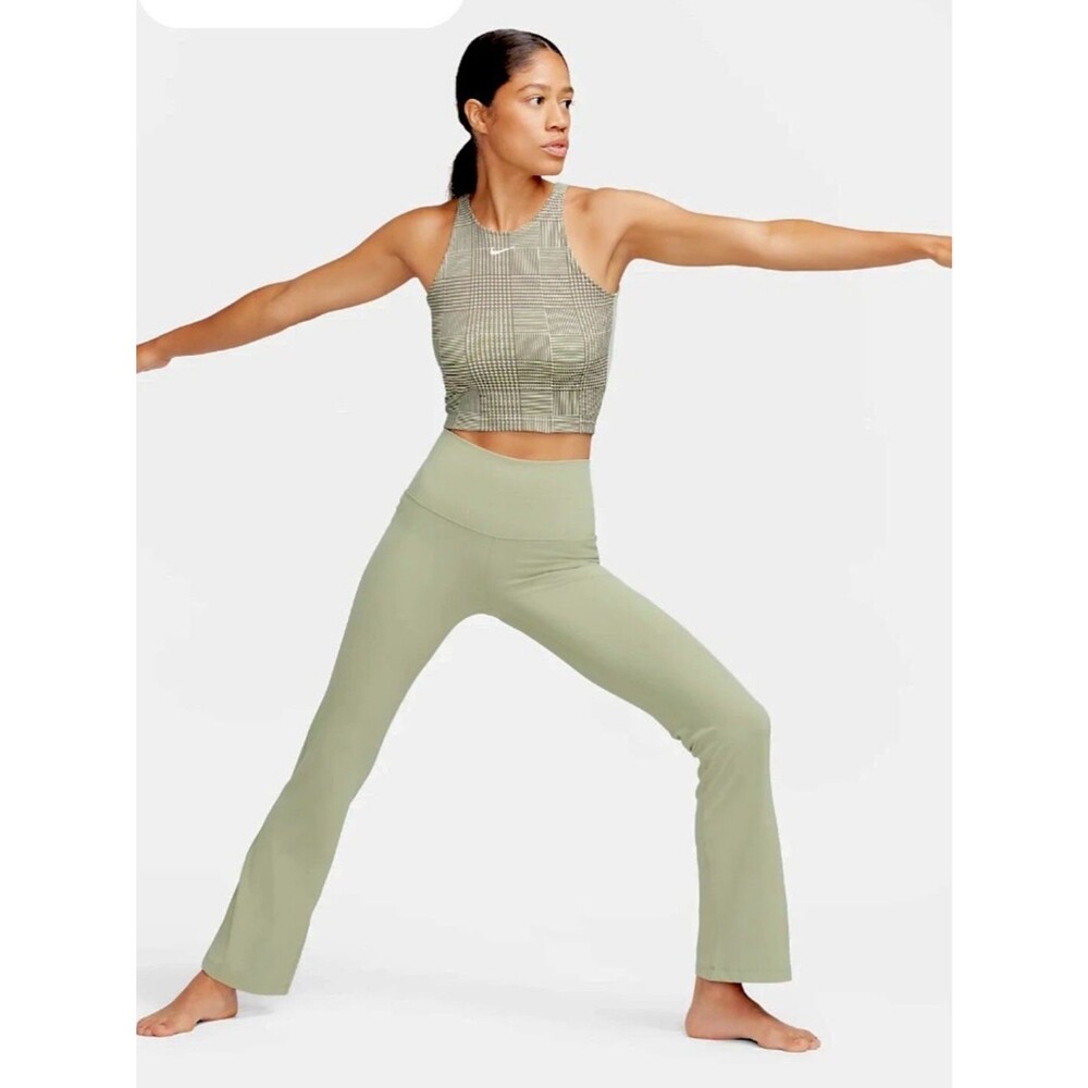 Nike Yoga Dri-FIT Luxe High-Rise Boot-Cut Yoga Pants Light Sage Willow Green M
